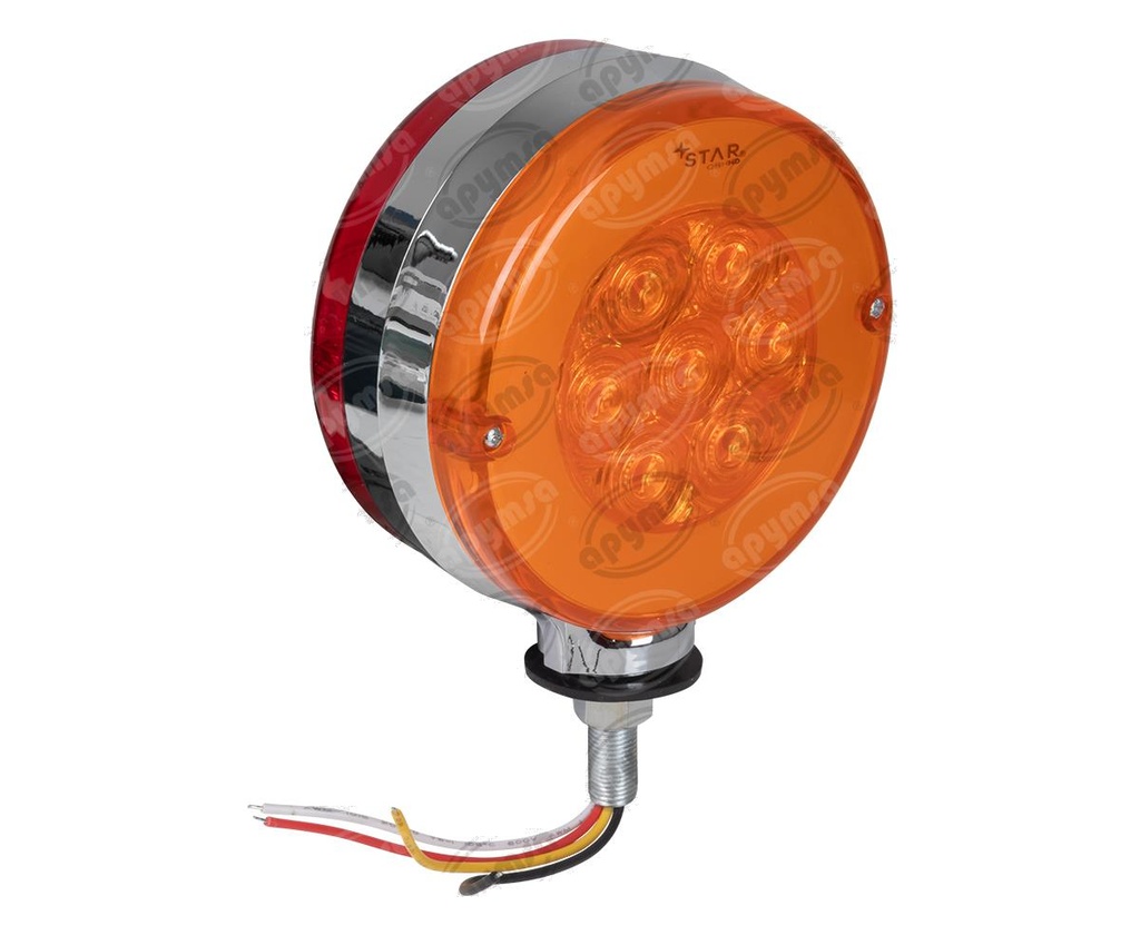 PLAFON LEDS  ROJO/AMBAR DERECHO E IZQUIERDO  12-24V LUZ DIRECCIONAL REDONDA STAR 1780004