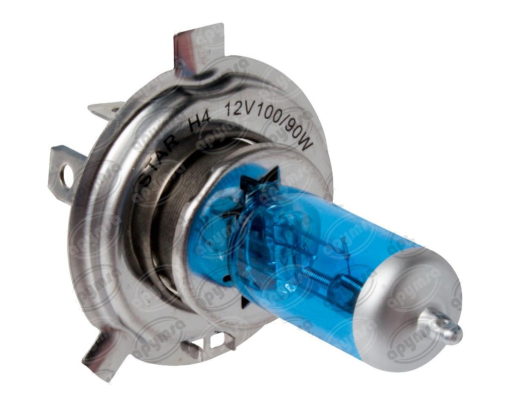 BOMBILLA HALOGENO H4 / 9003 AZUL 12V 100/90W 1PZ P43T XENON SUPER BLUE STAR H4