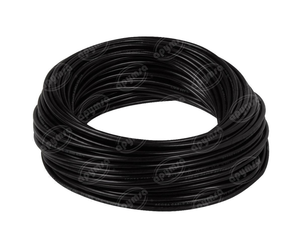 CABLE INSTALACION NEGRO # 12 30M PLASTICO ROLLO 12-30