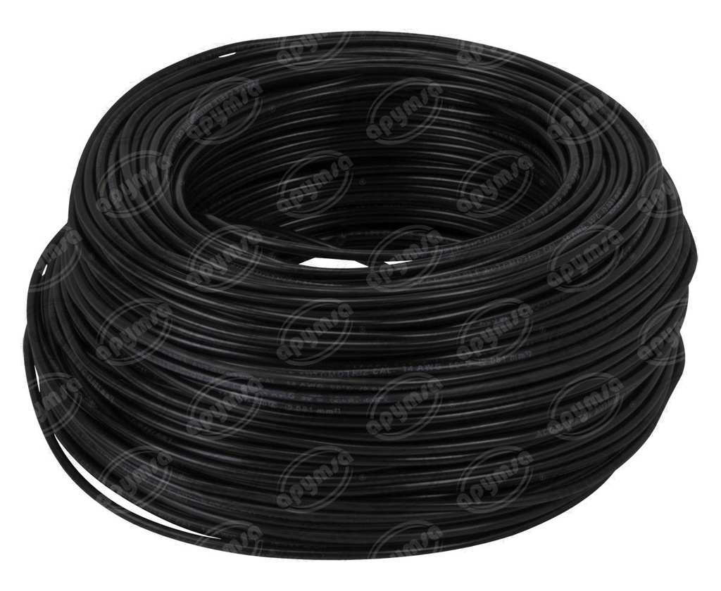 CABLE INSTALACION NEGRO # 14 100M PLASTICO ROLLO 14-100