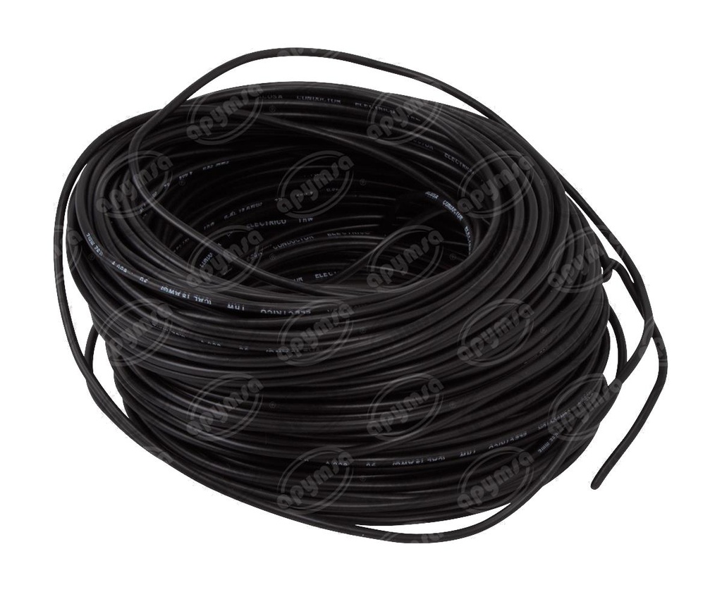 CABLE INSTALACION NEGRO # 18 30M PLASTICO ROLLO 18-30