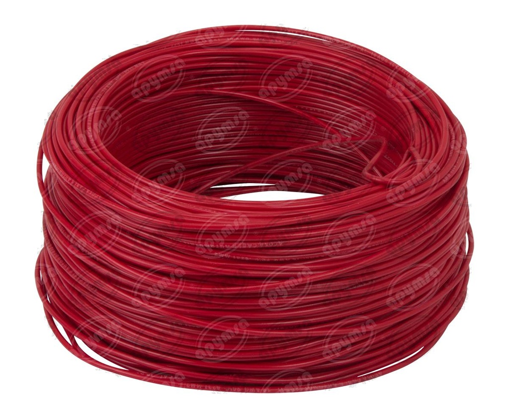 CABLE INSTALACION ROJO # 18 100M PLASTICO ROLLO 18-100