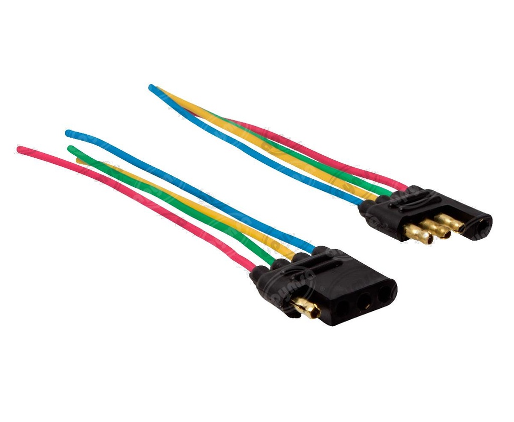 CONECTOR HULE 4 TERMINALES EN LINEA UNIVERSAL