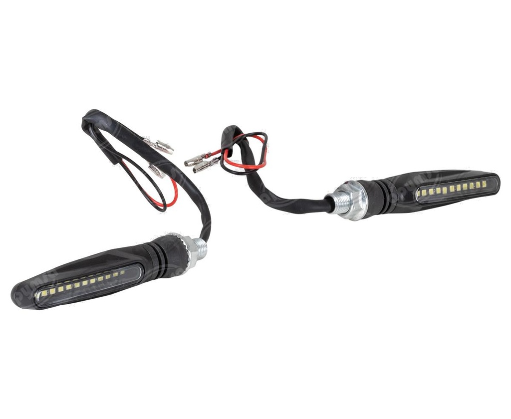 DIRECCIONAL LED MOTOCICLETA BLANCO 12V (JGO2PZA)