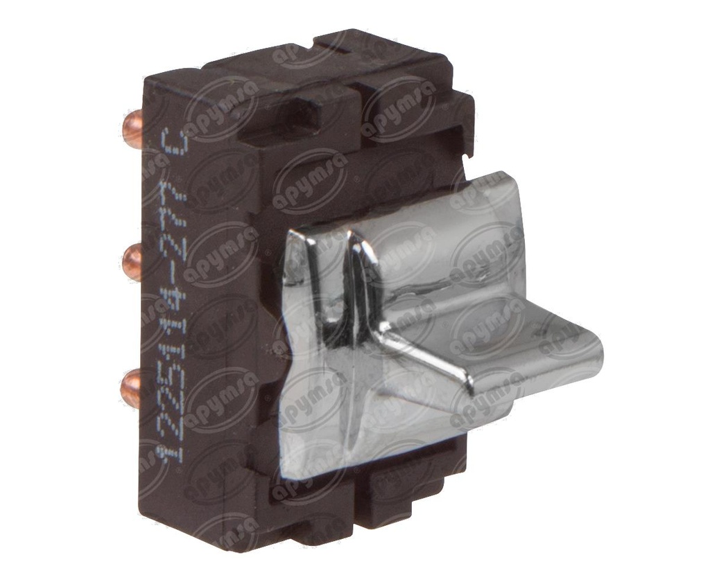 INTERRUPTOR ELEVADOR CRISTAL 6TERMINALES SENCILLO CROMADO FORD, MERCURY DYNAMIC DWS-1147