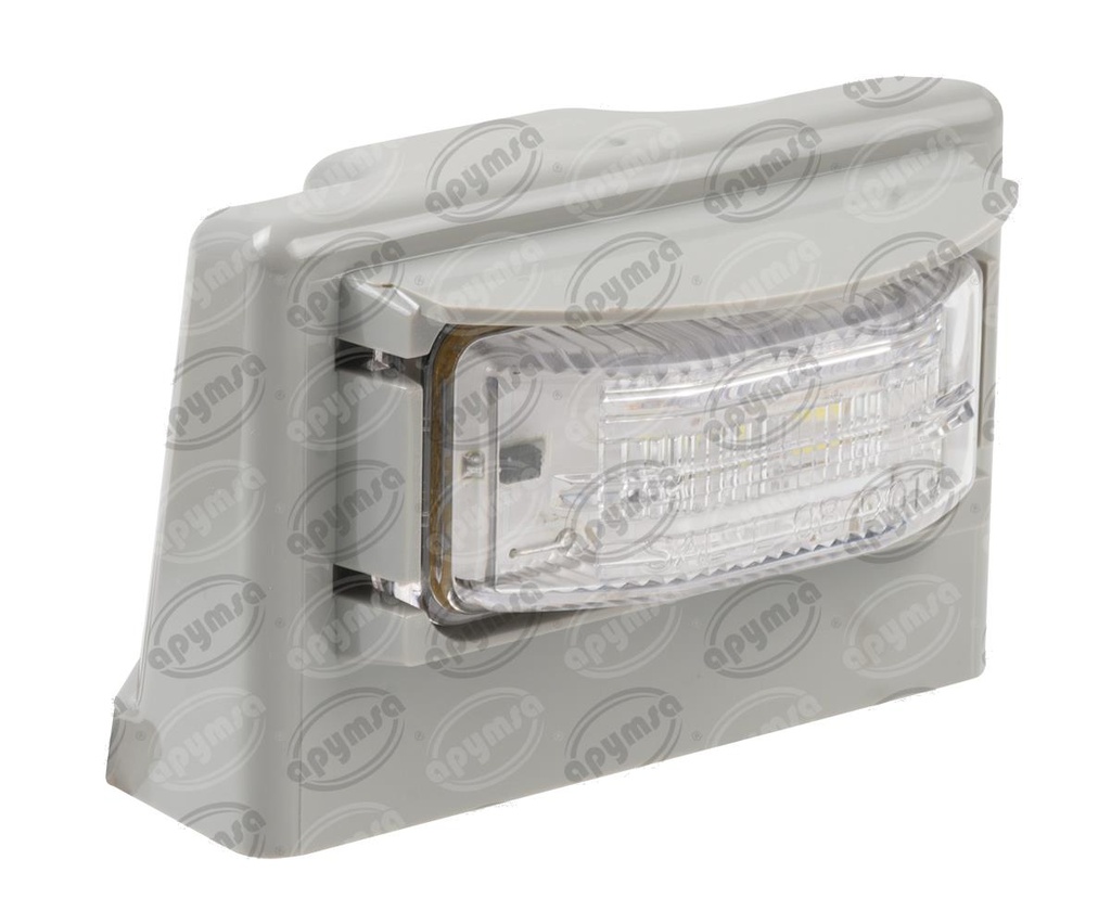 LUZ CORTESIA LED PLACA SOPORTE GRIS