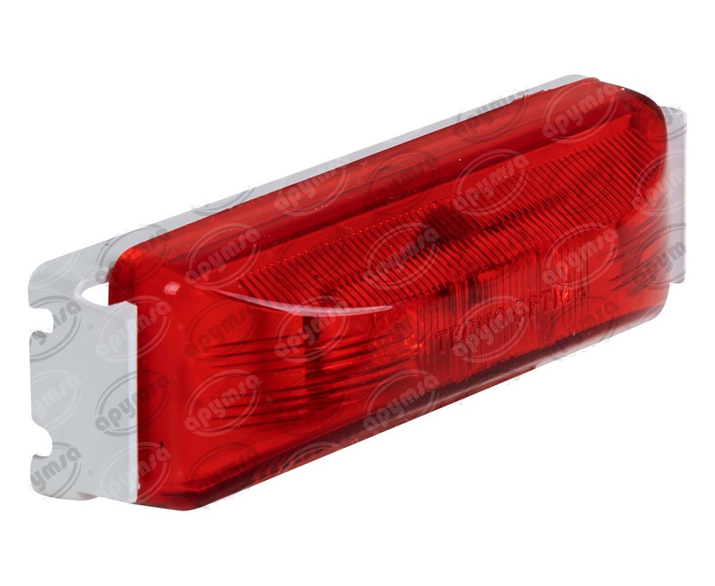 LUZ DIRECCIONAL MICA ROJA LATERAL 12V 2 LEDS SELLADO KENWORTH ICA TECNOLAMP PF-028RJ-12V 