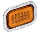 PLAFON LEDS TRASERO AMBAR 12/24V CUADRADO CON GEL (ALTA-BAJA) ESTROBO NACIONAL ICA2072 