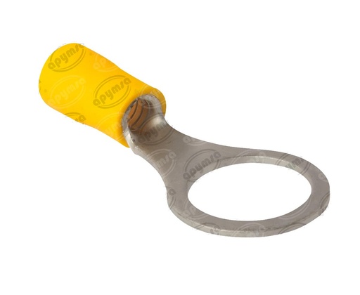 [GT4129000] TERMINAL INSTALACION REDONDA AMARILLO 1/2" IMPORTADO R-1/2