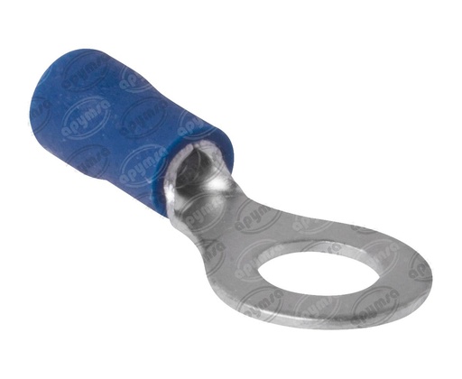 [GT4118500] TERMINAL INSTALACION REDONDA ZINC AZUL 1/4" ACOSA R-1/4 