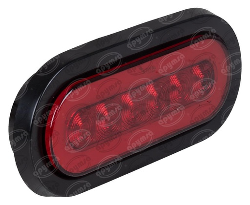 [GT1780019] PLAFON LEDS ROJO TRASERO 12-24V OVALADO CON CONECTOR STAR 1780019