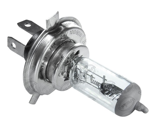 [GT1970500] BOMBILLA HALOGENO H4 / 9003 TRANSPARENTE 24V 100/90W 1PZ P43T 3 PICOS STAR H4 24V