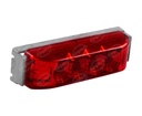 LUZ DIRECCIONAL MICA ROJA POSICION LATERAL 12V 4 LEDS TIPO KENWORTH EFECTO FIJO TECNOLAMP 809-R12