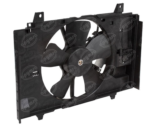 [GT4353305] MOTOVENTILADOR RADIADOR Y AIRE ACONDICIONADO NISSAN VERSA TIIDA 1.8L CON A/A Y SIN A/A CARFAN MV 21481-EL30A