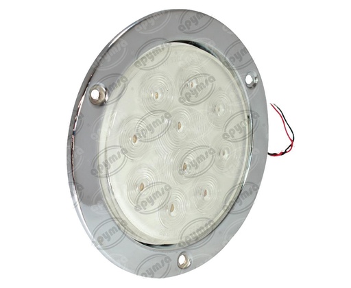 [GT2975218] PLAFON LEDS TRASERO MICA TRANSPARENTE 4" 10 LEDS 12V SELLADO METALICO ATORNILLABLE TECNOLAMP 776